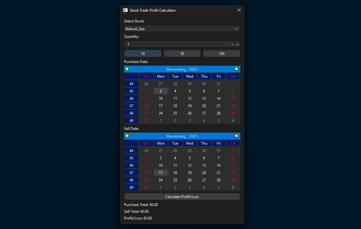 Stock Trade Calculator